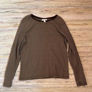 Brown striped long sleeve